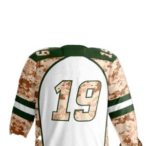 Uniforme de hockey sur glace pour hommes adultes, 100% polyester, motif uni, respirant, vêtements d'entraînement avec option de personnalisation du nom de l'équipe - Product Image 4