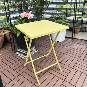 3-Piece Patio <b>Bistro</b> Set with <b>Foldable</b> Square <b>Table</b> and Chairs for Outdoor Entertaining - Product Image 4