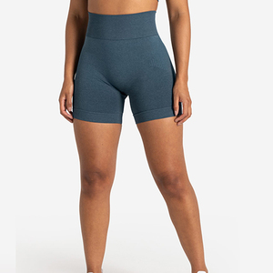 Shorts Deportivos de Verano para Mujer, Ligeros, Transpirables, de Secado Rápido, Alta Elasticidad, Color Personalizado, Sólidos, Spandex/Algodón Poliéster - Product Image 1