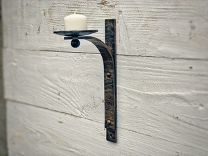 Portavelas de pared metálico, portavelas colgante de metal, portavelas para velas de té, portavelas votivas de metal, portavelas para velas de pilar - Product Image 3