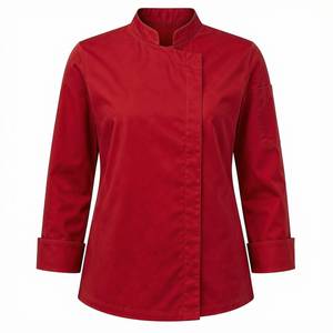 Chaqueta de Carnicero, Uniforme 100% Algodón, Tejido de Punto, Manga Larga, Transpirable, Cierre de Botones, Unisex, para Restaurante y Bar - Product Image 3