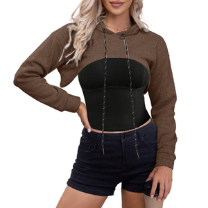 Sudadera con Capucha Corta de Alta Calidad para Mujer, Diseño Ligero y Personalizable, Transpirable, Estilo Urbano, para Invierno - Product Image 1