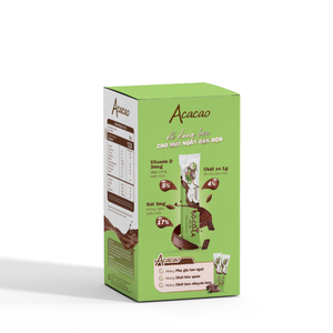 Boisson en poudre riche en cacao - Chocolat chaud instantané saveur lait de coco - Certifié HACCP Vietnam - Boîte de 286g - Product Image 3