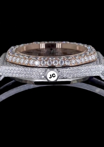 Reloj de Lujo de Cuarzo con Moissanita Antigua para Hombre, de Acero Inoxidable, con Esfera Pavé, Personalizado OEM ODM - Product Image 2