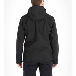Veste de travail d'hiver unisexe Softshell personnalisée avec rembourrage en coton Manteau d'extérieur coupe-vent et imperméable à glissière pour hommes - Product Image 3