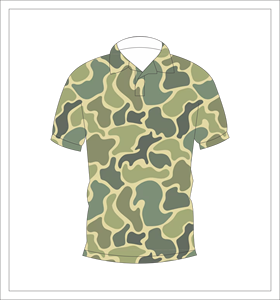 Camiseta Polo de Camuflaje Verde Claro Sublimada, Manga Corta, Personalizada, Deportiva, Informal, Transpirable, Unisex, Verano, OEM, ODM - Product Image 1