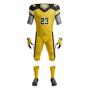 Maillot de football américain respirant de qualité supérieure, facile à porter, uniforme d'équipe, sublimation personnalisée, uniforme de football américain grande taille - Product Image 5