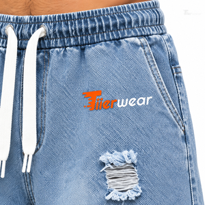 <b>Men</b> Premium Denim Shorts Straight ODM Washed Cotton Stretch Casual Streetwear Summer Shorts Distressed Fashion Cargo Bottoms - Product Image 5
