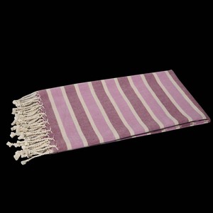 ผู้ผลิตผ้าขนหนูชายหาดฟูตะแบบกำหนดเองลายทาง ดูดซับน้ำได้ดี ผลิตจากผ้าฝ้าย 100% รับผลิตแบบ OEM จากอินเดีย - Product Image 4