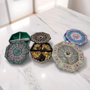 Tazón de madera de alta calidad para servir aperitivos, nueces, dulces, frutas, vajilla de cocina, producto ecológico y sostenible. - Product Image 3