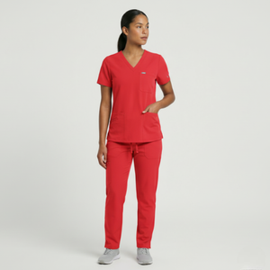Unisex Hospital Nurse <b>Scrubs</b> Uniform <b>Set</b> Stand Collar Short Sleeve Custom Logo and Design Medical <b>Scrub</b> <b>Sets</b> Customized - Product Image 3