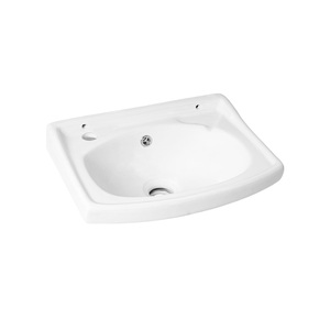 Lavabo Cuadrado de Cerámica de Lujo para Baño, Lavabo Suspendido en la Pared - Product Image 1