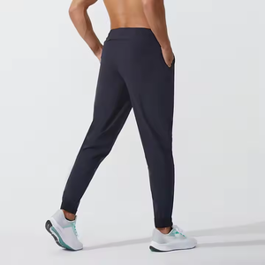 Breathable Lightweight Straight High <b>Elastic</b> Workout Jogger Pants Unisex Plain Color Sweatpants Casual Sports <b>Trousers</b> for <b>Men</b> - Product Image 1