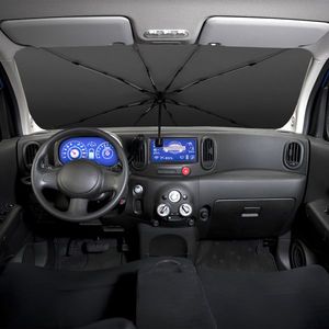 Parasol para Auto de Titanio Plateado de 57x33 Pulgadas, Plegable, Universal, Bloqueador Solar, Protector Contra el Viento y los Insectos, con Bolsa de Transporte para Autos - Product Image 3