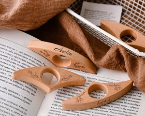 Finger Ring Reader Support <b>Book</b> Finger Holder Wooden - Product Image 6