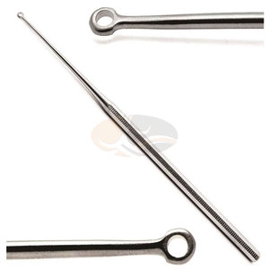 เครื่องมือผ่าตัดหูคุณภาพสูง JACKBILLY ทำจากเหล็กกล้าไร้สนิมชนิดใช้มือ  ชุดอุปกรณ์ผ่าตัดหูแบบปลายทู่  พร้อมที่เกี่ยวหูแบบวงกลม - Product Image 5