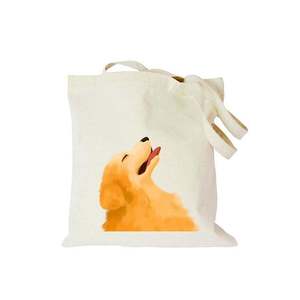 Sac fourre-tout en toile avec motif de ballons et de teckel de dessin animé, fermeture à cordon, sac de shopping pour usage quotidien, taille moyenne - Product Image 4