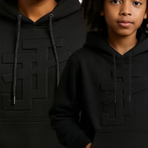 Conjunto de Ropa Casual Familiar con Letras en Relieve para Padres e Hijos, Atuendo Cómodo para Uso Diario - Product Image 5