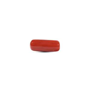 Coral rouge naturel ovale cabochon 6,3 carats, pierre précieuse en vrac pour bijoux fins - Product Image 1