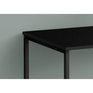 Scrivania per Computer Contemporanea Nera da 40 Pollici con Cassetti Portaoggetti, Set per Ufficio Domestico, Laminato Nero e Metallo per Lavoro - Product Image 3