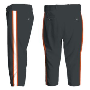 Ensemble d'uniformes de baseball personnalisés sublimés, maillot et pantalon blancs et orange, vêtements de sport pour équipes jeunes et adultes, vêtements respirants - Product Image 6