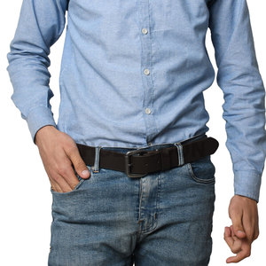 Ceinture en cuir pour homme Ceinture en cuir véritable Fabriquée au Pakistan Ceinture en cuir décontractée Ceinture en cuir formelle Ceinture en cuir pour affaires - Product Image 6
