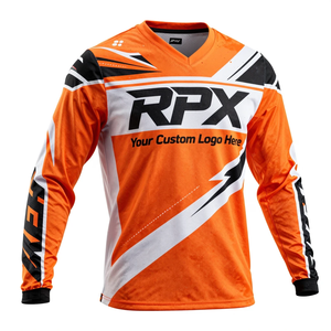 เสื้อแข่งมอเตอร์ครอสโพลีเอสเตอร์รุ่นล่าสุดแบบปรับแต่งได้ เสื้อแข่งรถวิบากคุณภาพพรีเมียมสำหรับรถออฟโรด เสื้อแข่งมอเตอร์ครอส - Product Image 2