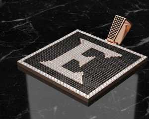 จี้เพชรแบบ Iced Out สั่งทำตามตัวอักษรชื่อ  จี้เงินแท้ 925 ประดับเพชร VVS มอยส์ซาไนต์ สไตล์ฮิปฮอป จี้สองสีแบบ Iced Out - Product Image 2