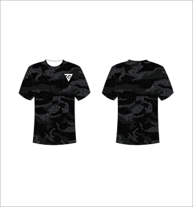 T-shirt personnalisé pour homme avec impression intégrale, motif camouflage numérique demi-ton foncé, tee-shirt graphique de haute qualité, sublimation, streetwear - Product Image 1