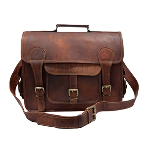 Sac photo en cuir véritable marron fait main pour appareil photo reflex numérique et objectif – Vente en gros - Product Image 1