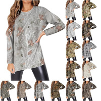 Sweat-shirts et pulls à capuche de luxe 100 % coton pour femme, coupe oversize, imprimé camouflage jungle et lettres, du fabricant