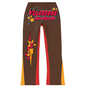 Fabricante de Ropa Deportiva de Marca Privada, Conjunto Deportivo de 2 Piezas de Algodón Grueso con Estampado Urbano, Sudadera con Capucha y Pantalones Deportivos - Product Image 5