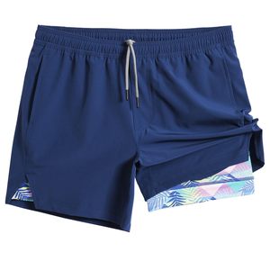 Men's Solid Blue Quick Dry Board Shorts With Drawstring Waist And Pockets Casual Sport Style Short Shorts - Product Image 1