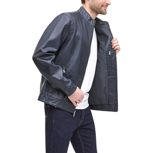 Hot Selling Best <b>Winter</b> Men's Slim Genuine <b>Leather</b> <b>Jackets</b> Vintage Style Breathable Digital Printing Customized Design - Product Image 4
