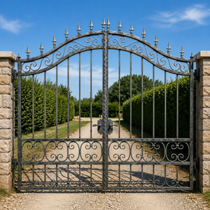 La puerta de hierro personalizada perfecta ofrece un majestuoso diseño de puerta metálica, fabricada con elegancia para mejorar completamente el valor de su hogar. - Product Image 4