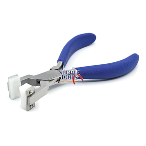 <b>Large</b> Radius Stainless Steel <b>Ring</b> Bracelet Pliers Non-Marring Nylon Jaws for Metal Wires Forming Bending Shaping Jewelry Tool - Product Image 1