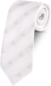 Corbata Masónica de Lujo, Colección Exclusiva, Hecha a Mano con Tela de Seda Premium, Ecológica, Detalles Elegantes y Refinados - Product Image 4