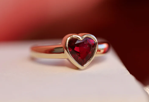 Anillo de Corazón con Piedra en Forma de Corazón, Joyería Linda, Dulce y Duradera para Mujer, Anillos de Compromiso con Corazón para Mujer - Product Image 4