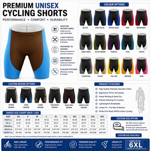 Mens & Womens Professional <b>Cycling</b> <b>Shorts</b> - High-Performance <b>Padded</b> <b>Shorts</b> for Road Biking & Triathlon - Product Image 2