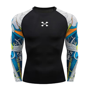 Camiseta de Compresión Rash Guard Cody Lundin para Hombre, Ropa Deportiva para Gimnasio, Camiseta de Natación, Venta al por Mayor, Camiseta Deportiva Ajustada para Hombre para Clima Cálido - Product Image 6