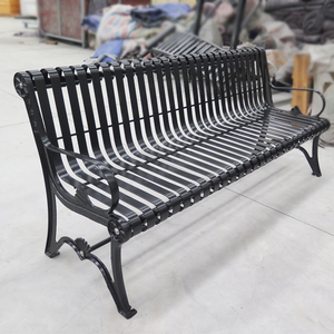 <span class=keywords><strong>Banc</strong></span> <span class=keywords><strong>de</strong></span> patio moderne en acier et métal résistant aux intempéries Offre Spéciale - Product Image 2