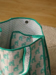 OEM Assorted Turquoise Camel Quilted Cotton Tote <b>Bag</b> - Unique Artisan <b>Reusable</b> Shopper Handbag - Product Image 3