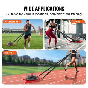 2 pollici di acciaio rosso potenza slitta peso piatto peso allenamento peso slitta attrezzature per il Fitness forza velocità allenamento esercizio atletico - Product Image 6