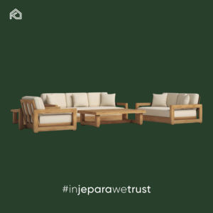 Canapé d'extérieur modulable en teck, moderne, luxueux, imperméable et écologique, ensemble de meubles durables pour patio, jardin et projets hôteliers haut de gamme - Product Image 1