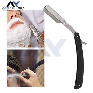 Rasoirs de barbier argent et noir avec système de verrouillage pivotant, outils de rasage, personnalisation du logo et de la couleur, rasoirs pliants pour coiffure et sourcils - Product Image 6