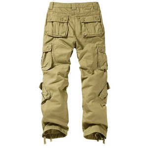 Nouveau pantalon cargo décontracté et élégant pour homme en toile foncée avec doublure polaire, respirant, écologique, séchage rapide, confortable, taille élastique - Product Image 4