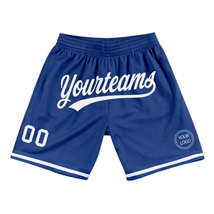 Shorts de basket-ball authentiques rétro blancs personnalisés OMMIZ INDUSTRY en gros directement de l'usine - Product Image 1