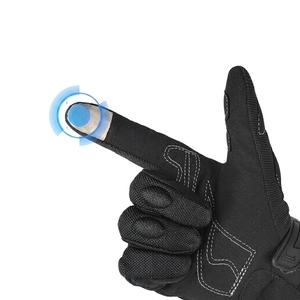 Guantes de Motocicleta de Cuero Personalizados para Invierno con Protección Rígida en los Nudillos, Ligeros, Transpirables, Guantes de Ciclismo de Dedo Completo - Product Image 5