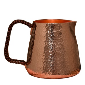 Cafetera antigua de diseño antiguo, cafetera de cobre hecha a mano, aspecto antiguo, cafetera tradicional turca griega árabe - Product Image 1