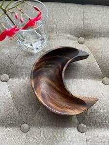 Lot de bols mélangeurs en bois d'acacia et de manguier en forme de lune pour boulangerie, cuisine professionnelle et usage domestique - Écologiques, durables et de haute qualité - Product Image 6